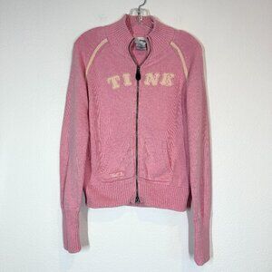 Disney Pink Jacket Sweater Cardigan Tinker Bell Disneyland Small